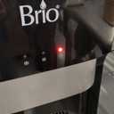 Brio Bottom Loading Water Cooler Dispenser for 5 Gallon Bottles - 3 Temperatures with Hot, Room & Cold Spouts, Child Safety Lock, LED Display with Empty Bottle Alert, Stainless Steel