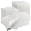 JMU 500 Pack Dental Bibs, 2-Ply Tissue 1-Ply Film, White Disposable Dental Bibs Waterproof Tattoo Bib 13" x 18" Patient Bibs Tray Covers