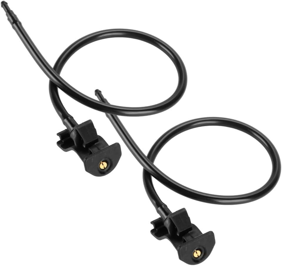 A Front Windshield Washer Nozzles Spray Jet - Compatible for Ford Police Interceptor Utility 2013-2015 for Ford Explorer 2011-2015 - Replace Part BB5Z-17603-A - Set of 2