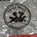 Clear ZIPPER tote with color trim and bottom, Red trim, Pack of 4