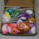 Valentines Day Gifts for Kids - 24 Pack Axolotl Plush Toys Keychains with Valentine's Cards - Mini Stuffed Animals Set for Boys Girls Toddler Classroom Exchange School Activities Party Favors