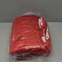 Bedsure Fluffy Christmas Duvet Cover Set - Ultra Soft Plush Shaggy Comforter Cover King Size, Warm Flannel Fleece Bed Sets for Winter, 3 Pieces, Ginger Candy Bell Pattern, Red (Queen (90" x 90")