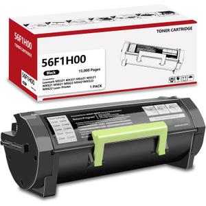 High Yield 56F1H00 Black Toner Cartridge Replacement for Lexmark MS321 MX321 MS421 MS521 MX521 MS621 MS622 MX421MX522 MX622 Laser Printer 15,000 Pages