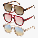 livho Trendy Polarized Square Aviator Sunglasses Women Men Square Eyewear Frame, Retro Sun Glasses for Women Men 2025 Shades