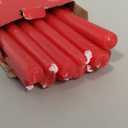 14 Pack Tall Red Taper Candles - 10 Inch Red Dripless, Unscented Dinner Candle - Paraffin Wax with Cotton Wicks - 8 Hour Burn Time.