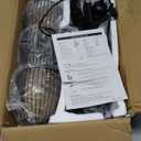 Dimmable Floor Lamp, 3 x 800LM LED Edison Bulbs Included, Farmhouse Industrial Floor Lamp Standing Tree Lamp with Elegant Teardrop Cage Tall Lamps for Living Room Bedroom Office Dining Room-Black (Matte Black-70 inches)