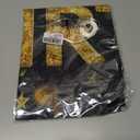 Happy Birthday Long Banner 118x20 Inch Black Gold Crown Theme Party Backdrops Decoration Balloons Confetti Polyester Fabric Large Event Supplies For Girls or boys gifts