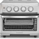 Cuisinart Air Fryer Toaster Oven with Grill, 1800W 8-1 Air Fryer Oven with Bake, Convection Bake, Grill, Broil and Warm Options, Large Capacity, 60-Minute Timer, TOA-70NAS, Stainless Steel