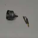 Hole Saw 2-1/2" (64mm) Heavy Duty Carbide with 2 Pilot Drill Bits - Metal Hole Cutter Cuts Stainless Steel, Iron, Copper, Brass, Plastic