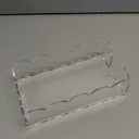 Acrylic Napkin Holder for Bathroom, Sleek Scalloped Design Guest Towel Holder, Disposable Holder Hand Towel Tray for Parties, Weddings, Party, Hotel, Restaurant and Kitchen 5 x 9 Inch 1 pcs