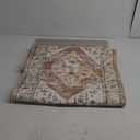 Beeiva Boho 2X4 Washable Laundry Room Rug, 2x4 Runner Rug with Rubber Backed, Vintage Runners for Hallways Non Slip Carpet Khaki Lightweight Door Mat Indoor Entrance