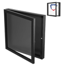 DIY Football Shirt Frame Display, Shadow Box with Protective Acrylic, Jersey Display Case for Sports Shirts, T-Shirts and Memorabilia, Black Box Frame (13*13 inch) 