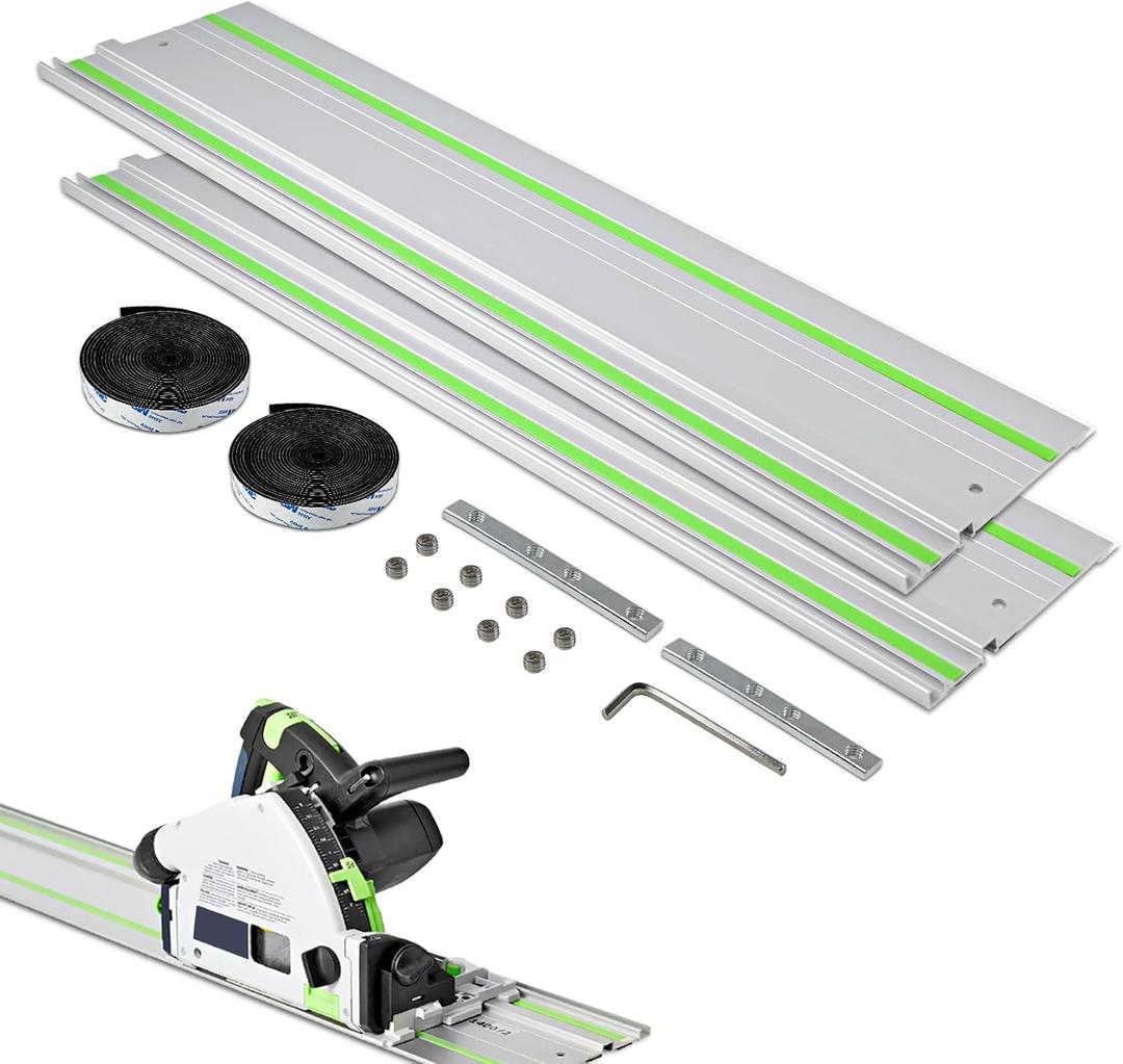 110in Guide Rail for Festool Track Saw for festool Track Saw,Festool FS1400/2 Guide Rail with 55-inch x2 and Connector, for TS55/TS75 Track Saws and Longer Cuts