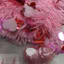 Valentines Day Decorations 5Ft Pink Valentines Christmas Tree with Lights Timer Battery Operated Pop Up Artificial Tree with Heart Ornaments, Heart Topper Decorations for Indoor Home Outdoor Office