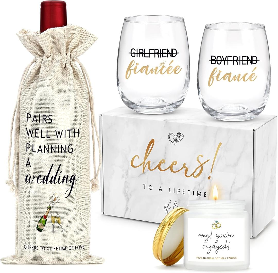 Engagement Gifts for Couples Women Newly Engaged Gift for Her Fiance Gifts for Women Unique Engagement Decorations Just Engaged Present Ideas for Her Him Bride Men Future Mr and Mrs Best Friend