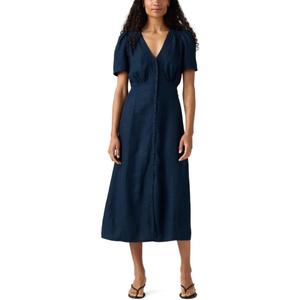 Levi's Women's Sarina Short Sleeve Midi Dress, (New) Initial Take, X-Small