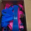 Nulink Electric Balloon Pump, Portable Electric Balloon Blower Machine Balloon Air Pump Dual Nozzle 110V 600W Balloon Inflator for Party Decorations (Rose red)