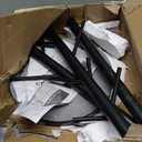 Coat Rack with Natural Marble Base, Metal Freestanding Coat Rack with 8 Hooks, 3 Adjustable Size Sturdy Coat Tree for Bags, Coats, and Hats for Entryway, Hallway, Bedroom, Office, Black