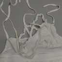 BIBIHOU Girls Kids Lace Back Full-Length Backless Tulle Party Holiday Formal Flower Girl Dress (10 Years, 4-white)