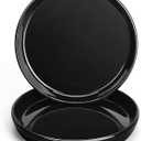2 Pack Ceramic Plant Saucer 7 Inch Plant Tray, Durable Sturdy Flower Pot Drip Trays for Indoor and Outdoor