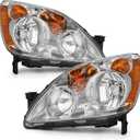 for 2005-2006 Honda Crv 4Door Headlights Assembly Chrome Pair