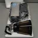 AMZCHEF Coffee Grinder, Coffee Bean Grinder for Home Use with Precise Grinding, LED Control Panel, Detachable Funnel Stand, Anti-static Design, 48 Grind Settings, Silver