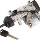 Ignition Switch Lock Cylinder Assembly with 2 Chip ID48 Keys Compatible with Honda Accord 2003-2005, CR-V 2005-2006, 2005-2008 Odyssey, Replace OE 35100-SDA-A71, 06350-SAA-G30