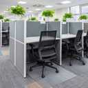 Kuyal Office Chair Mat for Carpets,Transparent Thick and Sturdy Highly Premium Quality Floor Mats for Low and No Pile Carpeted Floors, with Studs (48" X 48" Rectangle), 48" X 48" Rectangle without Lip