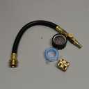 Upgraded RV Water Blow Out Winterizing Kit Sprinkler Winterization Hose with Oil Filled Pressure Gauge Compressor Winterize Adapter Plug, for Camper, Boat, Travel Trailer, Motorhome, Faucet (Black)