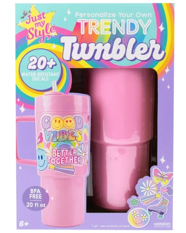 Just My Style Personalize Your Own Trendy Pink Tumbler