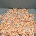 2025 Women's Summer Sleeveless Off Shoulder Floral Flowy A Line Maxi Dresses White Orange XL