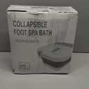 Collapsible Foot Spa Bath with Heat and Massage Rollers, Bubble, Foot Pedicure Kit, Temperature Control, Red Light, Pedicure Foot Spa, Foot Bath