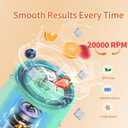 Portable Blender, 360 Watt Personal Blenders with Pulse Mode, Shakes and Smoothies, 6000mAh, BPA Free 24 Oz Blender Cup with 6 Blades and Lid, USB-C, Self Cleaning Portable Juicer, Light green