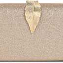 Glitter Evening Bag Clutch Purses for Women Formal Elegant Wedding Party Prom Clutch Handbag (Rose Gold)