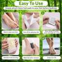 Premium 100 Pack Herbal Foot Pads with Wood Ginger Vinegar Bamboo & Vitamin C Deep Extract for Nighttime Daily feet Care Promoting Sleeping Patches Prime Wellness Gift for Women & Loved Ones