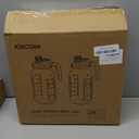 64 oz Mason Jar Pitcher – Airtight & Leakproof Glass Pitcher with Lid, Perfect for Iced Tae, Sun Tea, Cold Brew, Breastmilk, 2 Quart (1/2 Gallon) Mason Jar with Pour Spout Lid Flip-Cap & Handle