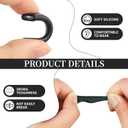 Rindion 24 Pairs Glasses Ear Grip, Silicone Ear Hooks For Glasses With Storage Box for Sports and Work