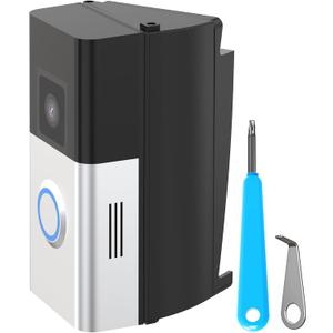 Doorbell Vinyl Siding Mount, Adjustable 30 to 55 Angle Doorbell Mount Compatible with Video Doorbell, Doorbell Camera Holder Bracket Wedge for Apartment, offices