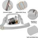 6 x VOROLO Stadium Approved Clear Crossbody Bag,Small See Through Purse Handbag with Adjustable Shoulder Strap for Sports Gray (20cm*14cm*7.5cm, Grey)