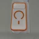 3 in 1 Magnetic Shockproof for iPhone 17 Pro Max Case, [Fit for MagSafe] [TOP Military Protection] 1X Screen Protector+1X Wrist Strap, Camera Control Cover for iPhone 17 ProMax Translucent Orange