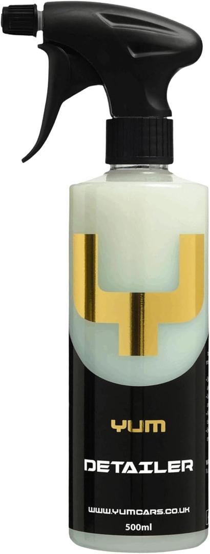 YumCars Yum Detailer Versatile Quick Detail Spray for Gloss Boosting and Light Cleaning Safe on All Exterior Surfaces Including Coated Finishes, Trim & Glass Leaves a Streak-Free Shine 500ml