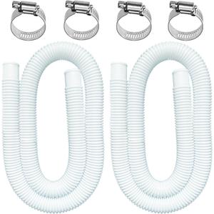 1.5 Inches Pool Hoses for Above Ground Pools, 2 Pack 1-1/2" Diameter Pool Pump Replacement Hose 59" Long Filter Pump Hose Compatible with 1.5" Pool Hose Pump (2)