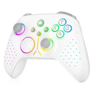 Dinosoo RGB Wireless Controller for Xbox Series X/S/Xbox One Android PC, Bluetooth Hall Effect Joysticks Dual Vibration