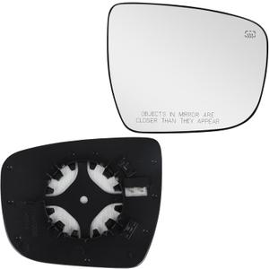 Right Passenger Side Heated Mirror Glass Replacement for 2014-2018 Nissan Rogue Side Mirror Glass with Heating Plugs Replacement for 963654BA0A