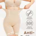 WyuuKi Shapewear Tummy Control for Women High Waisted Underwear Seamless Body Shaper Shorts Under Dress Thigh Slimmer Butt Lifter Beige (Beige)