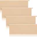 Geelin 4pcs 4 Inch Dryer Air Exhaust Vent Cover, Replacement Louver, UV and Weather Resistant, Upgraded Plastic Color Molded Won't Scratch Durable and Easy Installation (Beige)