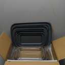 8-Piece Deep Glass Baking Dish Set with Plastic lids,Rectangular Glass Bakeware Set with Lids, Baking Pans for Lasagna, Leftovers, Cooking, Kitchen, Freezer-to-Oven and Dishwasher, Gray