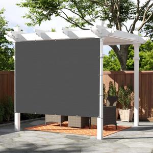 SUNNY GUARD Shade Cloth 10x12 FT Sun Screen Fabric Cover Tarp with Grommets for Pergola Backyard Garden, Dark Grey