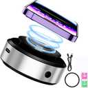 Rednow Magnetic Car Suction Cup Holder Mount, Magnetic Car Cell Phone Holder,Suction Cup Car Phone Mount,Universal Adjustable Windshield Dashboard Mobile Phone Holder (Silver)