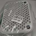 SpaceTime Elevated Cat Litter Mat for Litter Box,  Trapping Litter Ramp/Steps for Floor Indoor, Washable Easy Cleaning Cat Pad with Filter Function, Suitable for Kitty & Senior Cats (Grey-Incline Shape)